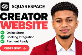 build squarespace website for creators , personal brands and online stores