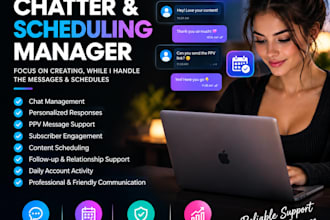 be your chatter for onlyfans and fanvue