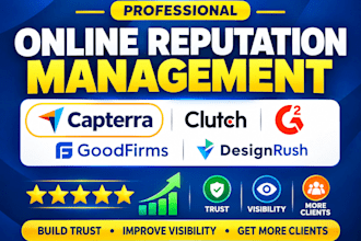 optimize and manage capterra clutch g2 goodfirms online reputation sortlist ORM