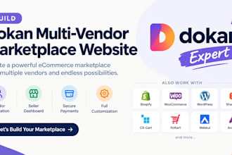 build dokan multivendor marketplace website ecommerce marketplace donkan expert
