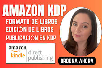 edición de libros, formato de libros, publicación de libros en amazon KDP