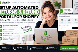 setup automated returns and refund portal for shopify ecommerce businesses