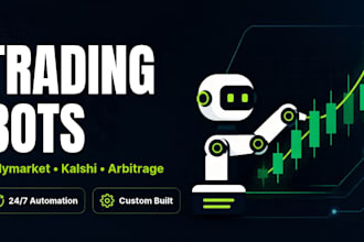 build polymarket bot, kalshi bot, arbitrage and copy trading bot