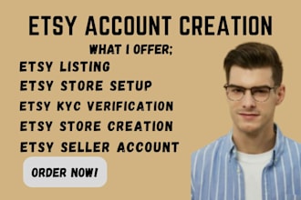 setup fully verified etsy seller account etsy account creation for any country