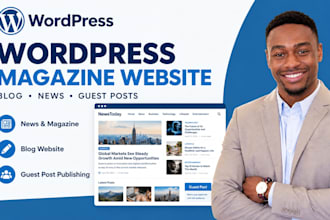 wordpress blog magazine website design newspaper website blog guest post website