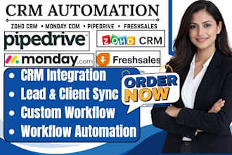 setup zoho crm monday pipedrive freshsales capsule sales automation workflows