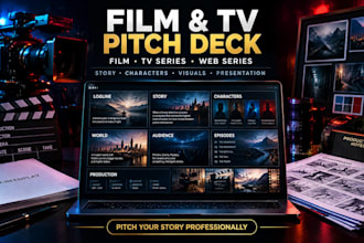 do a pitch deck presentation for your film, tv or web series