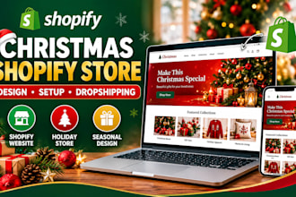 do christmas shopify store design christmas shopify website dropshipping store
