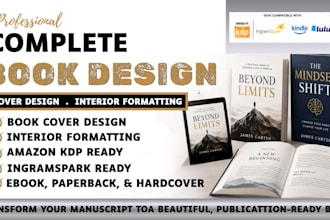 book design, canva book design, book layout, ebook cover and kindle cover