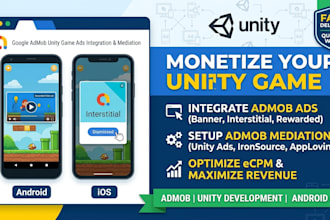 integrate admob unity game ads and setup admob mediation unity ads
