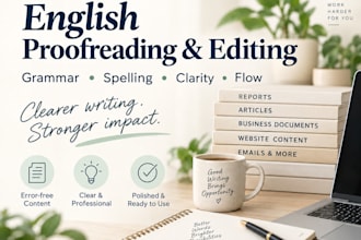 proofread and edit your english documents