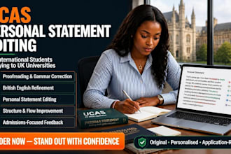 expertly edit ucas statements for oxford cambridge medicine, law and engineering