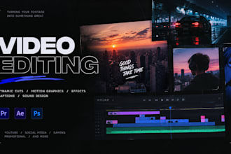 turn your raw footage into an engaging and dynamic video