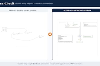 redraw your electrical wiring into a clear labelled PDF