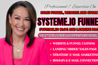 systeme io website systeme io landing page online course systeme io sales funnel
