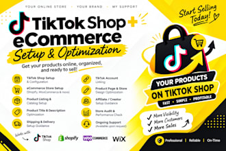 setup your tiktok shop, products, shipping and seller center