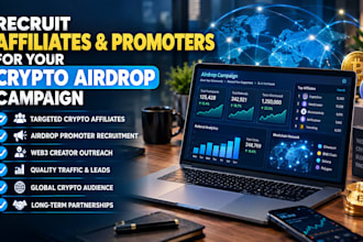 recruit affiliates and promoters for your crypto airdrop campaign