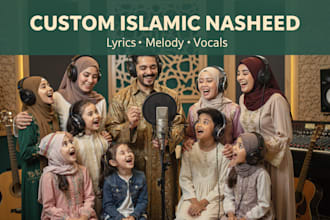 write custom nasheed lyrics and compose islamic acoustic songs
