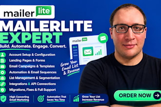 build mailerlite landing page mailerlite automation, crm and newsletter design
