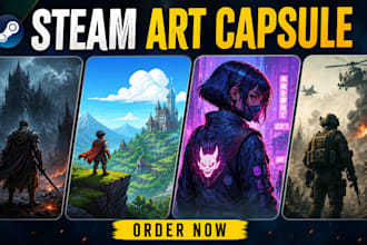 steam capsule, game covert art, steam artwork, steam game banner and capsule art