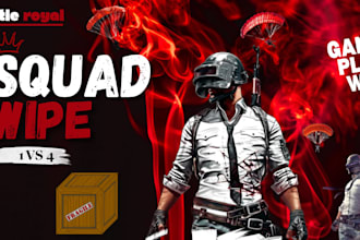 design 3 eye catching gaming youtube thumbnails for pubg bgm