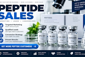 marketing your peptide ads to boost sales and generate leads, peptide website