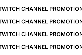 do twitch channel promotion and embed your livestream to reach more audience