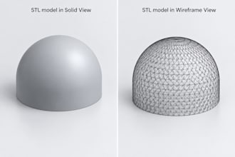 create 3d printable models, stl, step files and prototypes