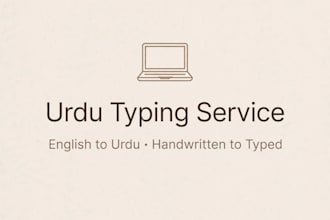 do fast urdu typing and transcription