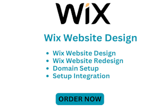 design a stunning, professional and seo optimized restaurant website on wix