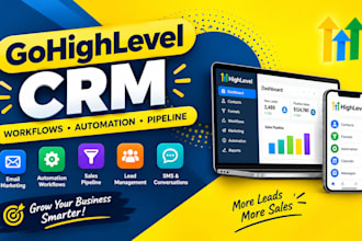 setup gohighlevel CRM, workflows and automation