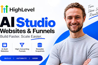 gohighlevel ai studio website, funnels, and reusable snapshots as a ghl expert