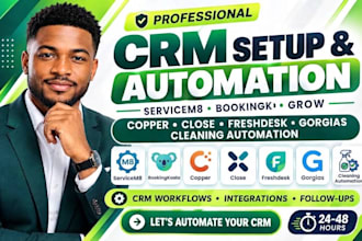 setup servicem8 bookingkoala copper close freshdesk gorgias cleaning automation