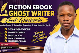 be fiction ebook ghostwriter, fantasy book ghostwriter, ghost writer for KDP
