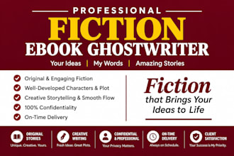 be fiction ebook ghostwriter, fantasy book ghostwriter, ghost writer for KDP