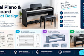 design midi keyboards, synthesizers and custom music equipment enclosures