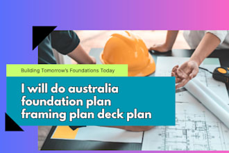 do australia foundation plan framing plan deck plan