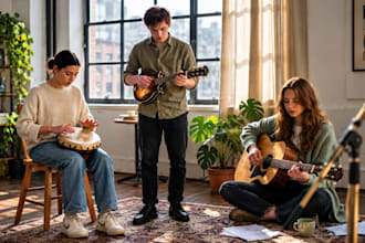 record live bodhran, mandolin, and acoustic guitar for your song