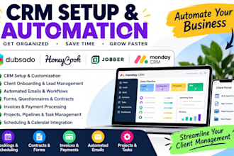 setup dubsado automated dubsado setup honeybook automated honeybook jobber podio