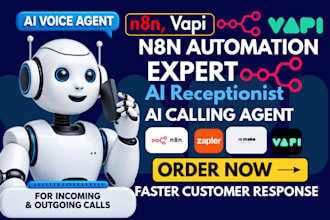 build ai receptionist for calls, booking and CRM with n8n and vapi