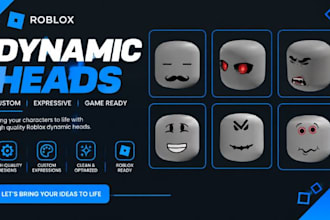 make a custom roblox dynamic head for your avatar