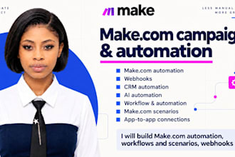 build make com automation workflow scenarios webhooks API intergration ai voice