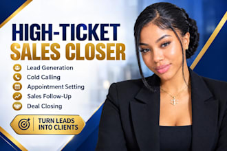 sales closer high ticket sales b2b sales representative appointment setter sdr