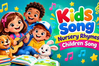 create kids song, nursery rhymes, music for kids, children song