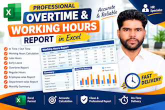 do create excel attendance, late, overtime and leave reports