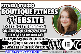 boutique fitness website, fitness studio website, gym website, fitness website