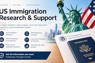 provide professional US immigration research and visa support