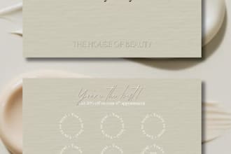 design a modern business card