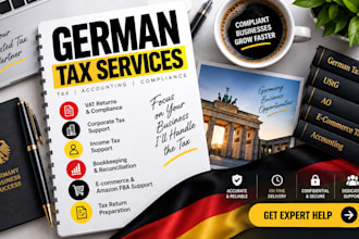 do german tax return, vat, corporate tax, income tax bookkeeping for business