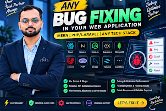 fix any bug in website and mobile app